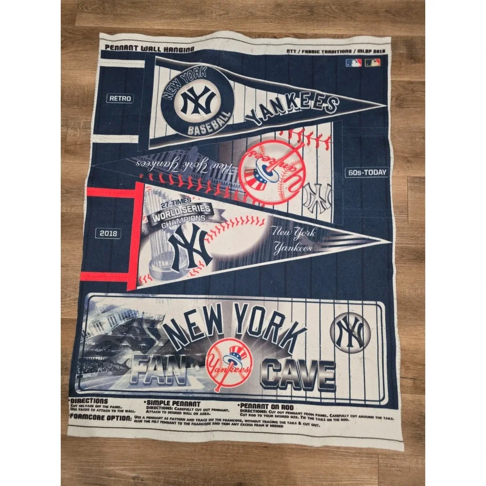 New York Yankees Pennant Wall hanging 2018 27 Times MLB Baseball World Champions